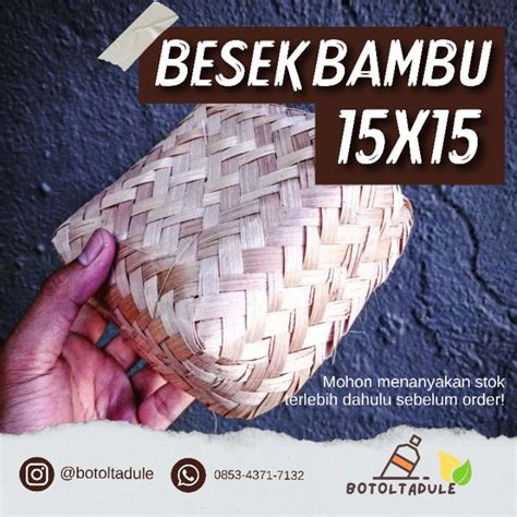 Jual Besek Bambu 15x15 Besek Bambu 15x15cm Besek Bambu Besek