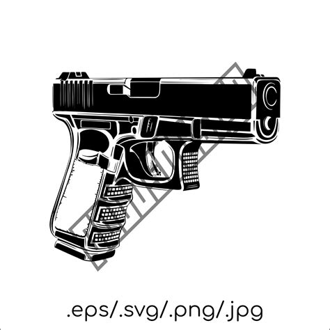 Pistolet Pistolet Glock SVG Pistolet Pistolet Glock Svg Etsy France