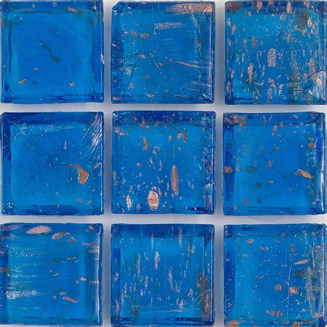 Tanzanite Aventurina 1x1 Glass Tile E11 236 05s American Glass Mosaics Aquablu Mosaics