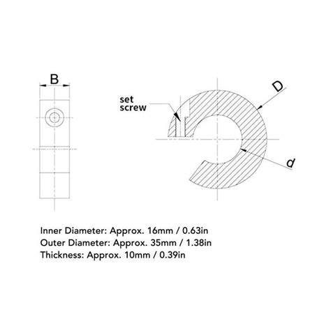 4Pcs Colliers d Arrêt pour Rail Linéaire en Alliage d Aluminium