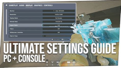 Ultimate Pc Console Settings Sensitivity Guide Rainbow Six Siege