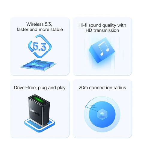 Адаптер Baseus BA07 Wireless Adapter купить в Минске