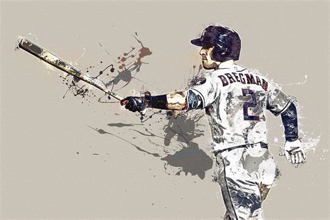 Alex Bregman Digital Art By Thatcher Dice