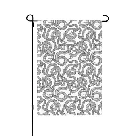 Wukai Snake Garden Flags Double Sided Welcome Garden Yard House Flags