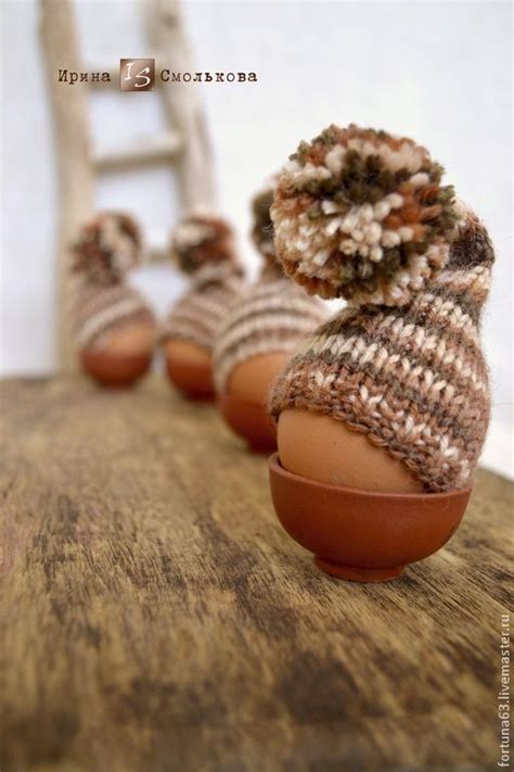 Шапочки-колпачки для пасхальных яиц | Ярмарка Мастеров