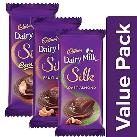 Buy Cadbury Dairy Milk Chocolate Bar 60g Silk Fruit Nut 55g Combo Online At The Best Price Of Rs