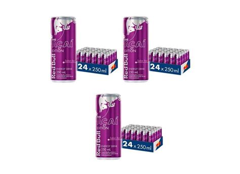 Energético Red Bull Energy Drink Açaí 250 Ml 72 Latas Com O