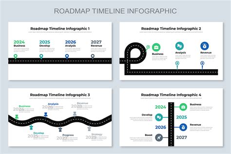 Roadmap Timeline Infographic - Mighty Slide