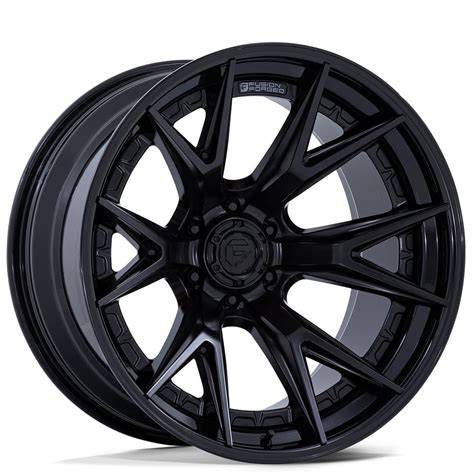 22" Fuel Wheels FC402MX Catalyst Matte Black with Gloss Black Lip Off ...