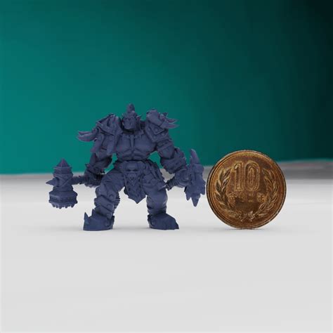 Hot Goblin Armored Orc With Dual Weapons