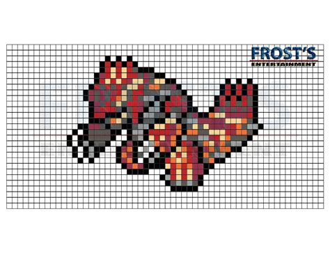 Large Pokemon Primal Groudon Perler Sprite Pokemon Bead Hama Beads