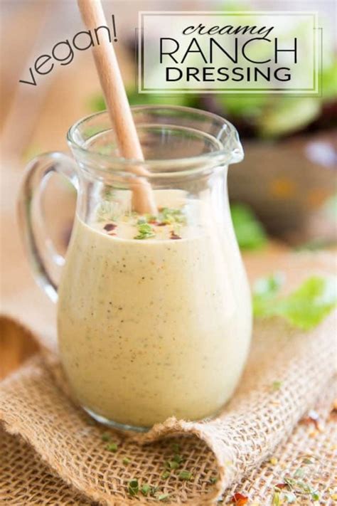 Creamy Vegan Ranch Dressing • The Healthy Foodie