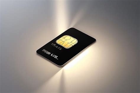 Premium Photo Photo Sim Card In A Spotlight 3d Rendering