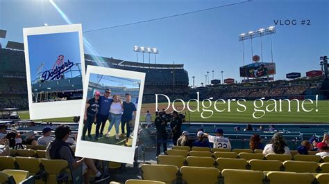 My First Time At A LA Dodgers Game YouTube