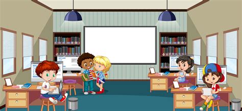 Kyddshaw Classroom Scene Clipart