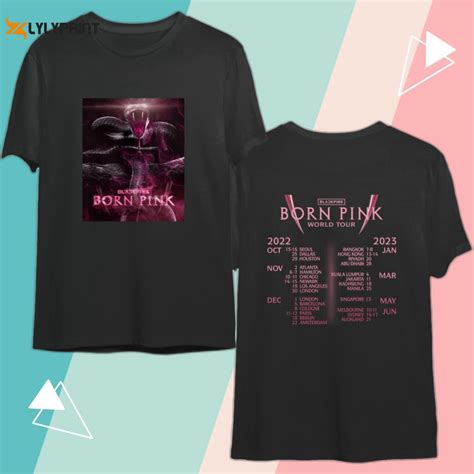 BlackPink Born Pink World Tour 2022 2023 T-Shirt, BlackPink 2023 Tour ...