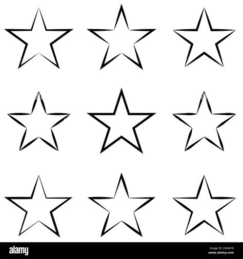 Star Outline Clipart Black And White