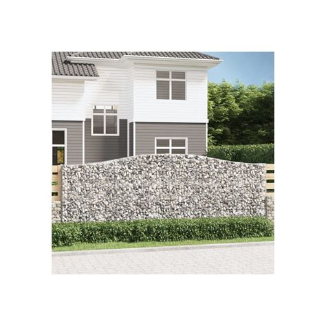 Paniers À Gabions Arqués 15 Pcs 400x30x140 160 Cm Fer Galvanisé Vidaxl