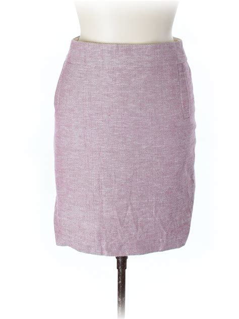 Banana Republic Solid Pink Casual Skirt Size Off Thredup