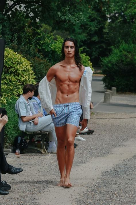 PFW GUNTHER Spring Summer 2023 Collection Male Model Scene