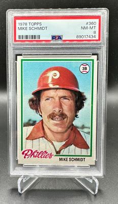 Topps Mike Schmidt Psa Nm Mt Phillies Hof Ebay