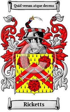 Ricketts Name Meaning, Family History, Family Crest & Coats of Arms