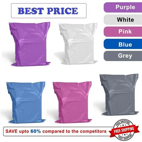 Affordable Shipping X Purple Poly Mailers Envelopes Bags