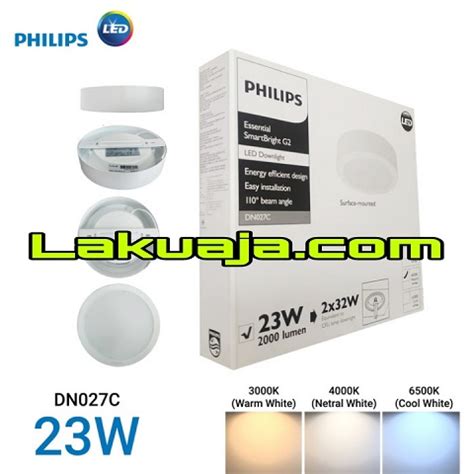 Lampu Philips Downlight DN027C LED20 WW NW CW D225 23Watt