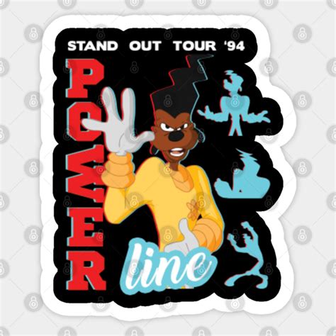 PowerLine Stand Out Tour 94 - Powerline - Sticker | TeePublic