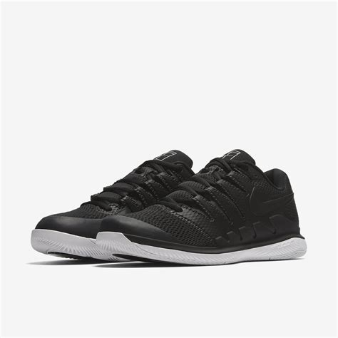 Nike Mens Air Zoom Vapor X Tennis Shoes - Black/White - Tennisnuts.com