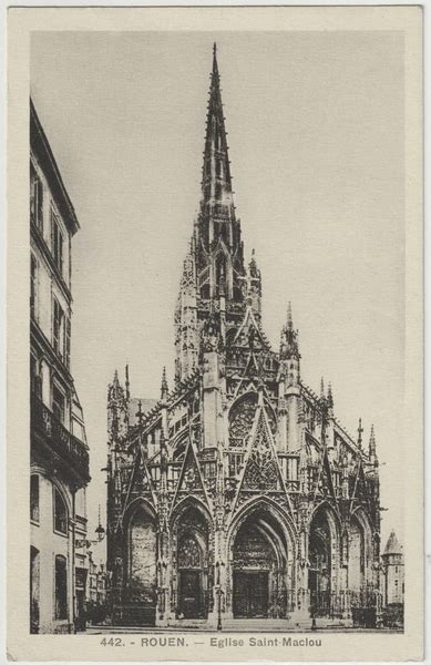 Rouen Glise Saint Maclou Carte Postale Ancienne Et Vue D Hier Et