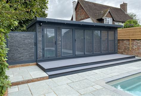 Garden Summer Houses With Bi Fold Doors Bakers Garden Buildings