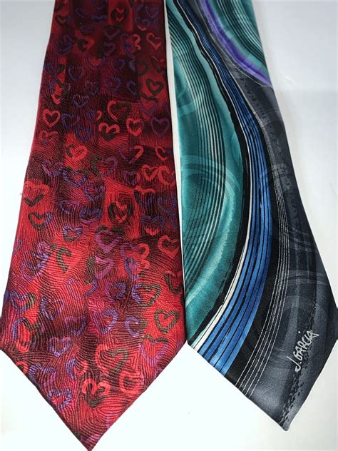 Jerry J Garcia Signature Collection Mens Neckties Lot Gem