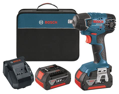 Bosch 12 Cordless Impact Wrench Kit 180 Voltage 133 Ft Lb Max