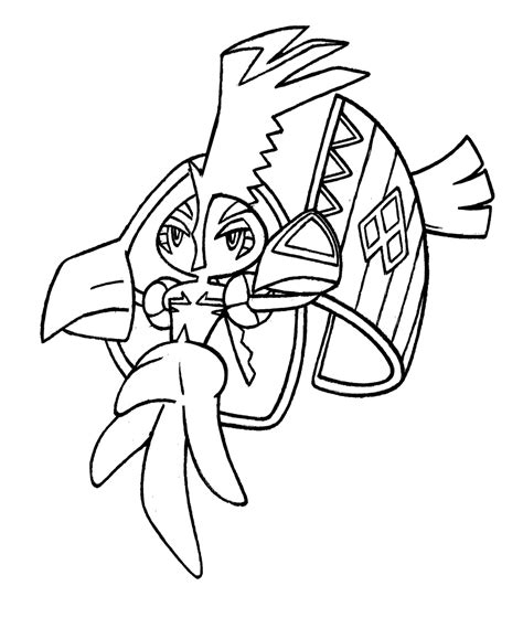 Tapu Lele Pokemon Sun And Moon Coloring Pages Sketch Coloring Page