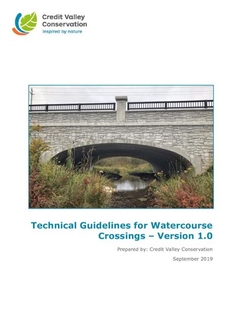 Pdf Technical Guidelines For Watercourse Crossings · 2019 10 25