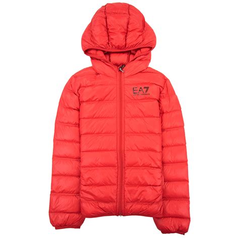 Ea7 Junior Puffa Jacket Red/black | ONU
