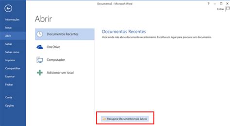 Tem Como Recuperar Documento N O Salvo No Word No Windows