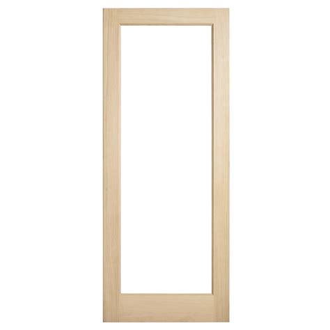 Corinthian Doors 2040 X 820 X 40mm Blonde Oak AWO 21 Clear Glass Entrance Door