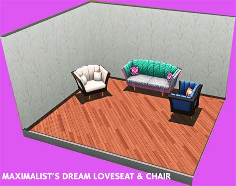 Maximalist S Dream Loveseat And Chair The Sims 4 Build Buy Curseforge