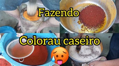 Como Fazer Colorau Puro Urucum Sem Amido De Milho YouTube