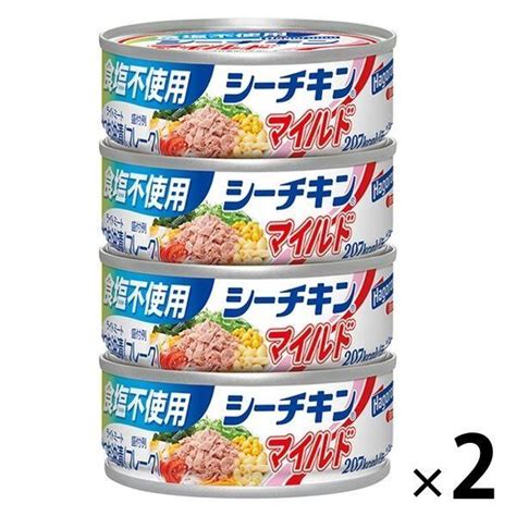 食塩不使用シーチキン マイルド 70g×4缶 1セット（2個） はごろもフーズ 缶詰 Kr94052lohaco Yahoo店 通販