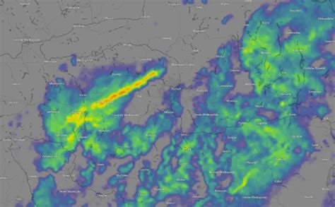 Pogoda Burza Rozwin A Si Nad Polsk Powsta A Struktura Liniowa