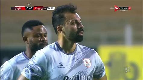 مودى يتقدم لـ فاركو بالهدف الأول فى شباك سيراميكا من ركلة جزاء فيديو