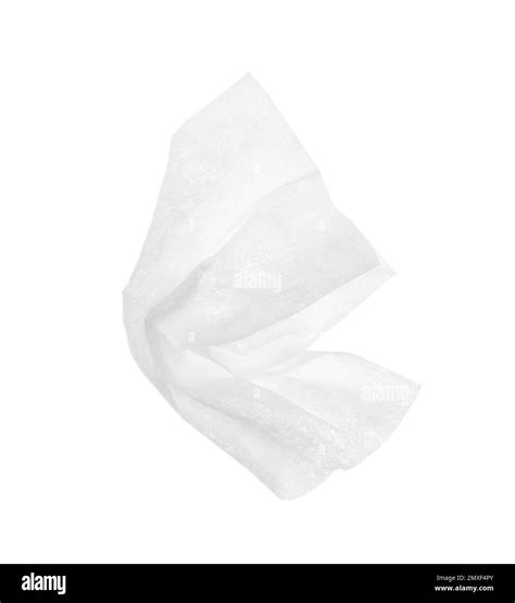 Used Crumpled Paper Tissue Isolated On White Top View Stock Photo Alamy