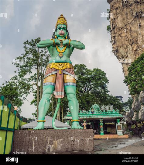 Lord Hanuman Statue At Batu Caves Kuala Lumpur Malaysia Stock Photo