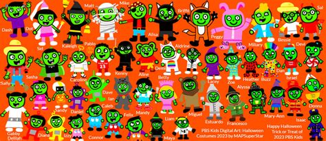 PBS Kids Digital Art: Halloween Costumes 2023 by MAPSuperStar on DeviantArt