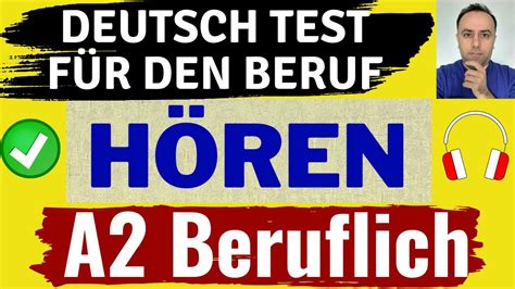 Deutsch Test F R Den Beruf A H Ren Pr Fung Telc A Beruflich