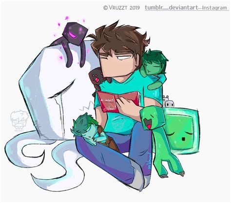 Fathers Day By Vruzzt Minecraft Art Minecraft Drawings Minecraft