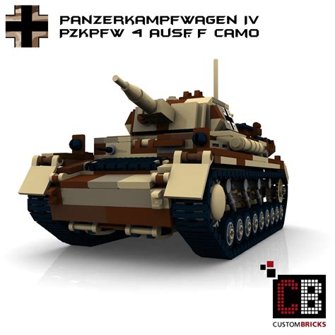 Custombricks De Lego Custom Ww Panzer Pzkpfw Iv Panzerkampfwagen Camo